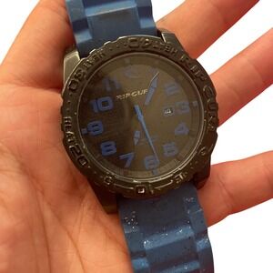 Rip Curl Cortez Surf Watch Blue Rubber Band Water Resistant 100m Analog read des